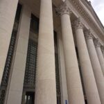 New Haven Federal District Court front colonnade