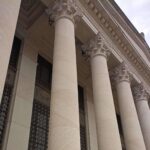 New Haven Federal District Court front colonnade